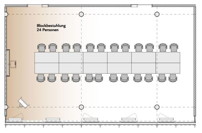 Blockbestuhlung Raum Oberpfalz - SVG Seminarraumzentrum