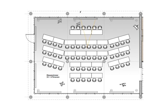 Klassenzimmerbestuhlung Seminarraum München - SVG Seminarraumzentrum