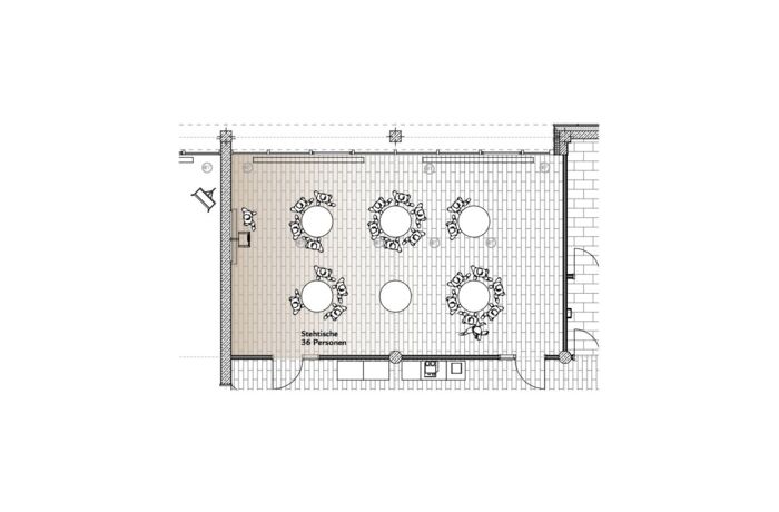 Stehtische Raum Rosenheim - SVG Seminarraumzentrum