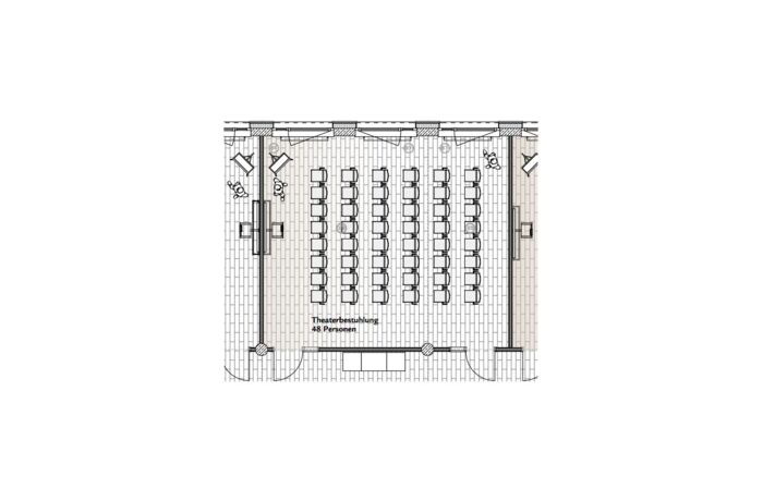 Theaterbestuhlung Raum Landsberg - SVG Seminarraumzentrum