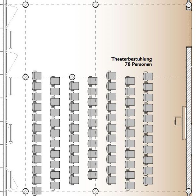 Theaterbestuhlung Raum Oberbayern - SVG Seminarraumzentrum