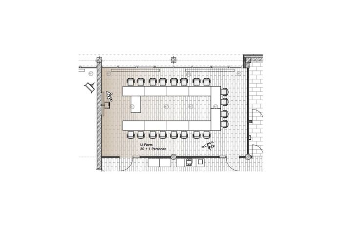 U-Bestuhlung Raum Rosenheim - SVG Seminarraumzentrum