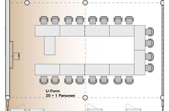 U-Bestuhlung Raum Niederbayern - SVG Seminarraumzentrum