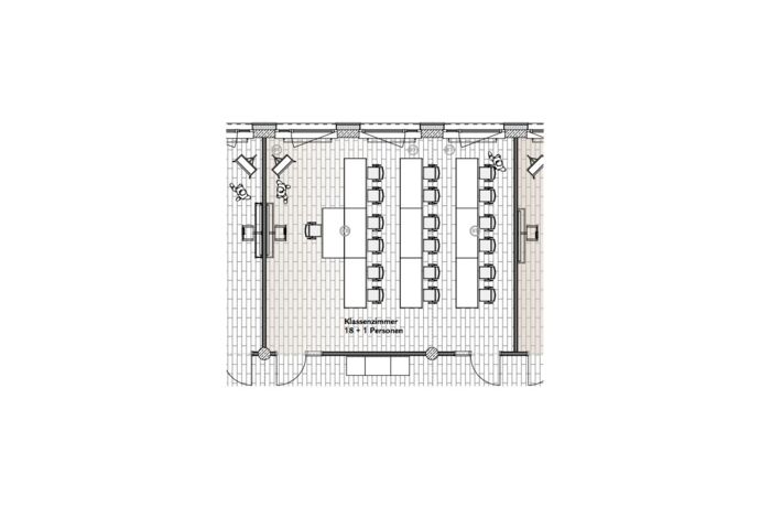 Standardbestuhlung Raum Landsberg - SVG Seminarraumzentrum